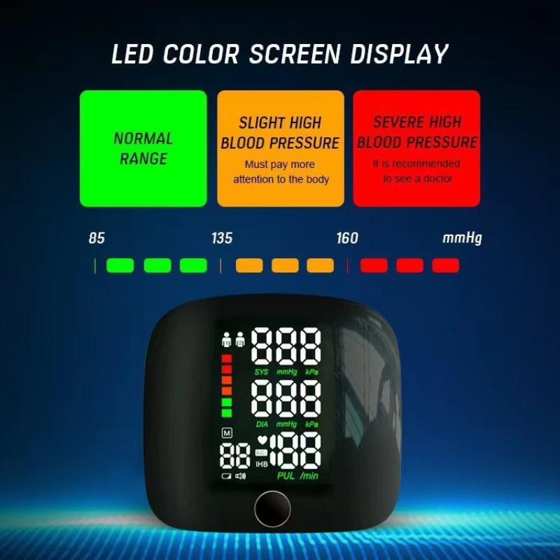 1 Set Digital One Button Blood Pressure Monitor Machine Tonometers Automatic Wrist Voice Blood Pressure Monitor For Home Use
