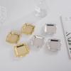 Mini Gold Storage Tray Silver Cake Fruit Plate Jewelry Display Plastic Tray Miniatures Party Plate for Home Decor Sauce Dish