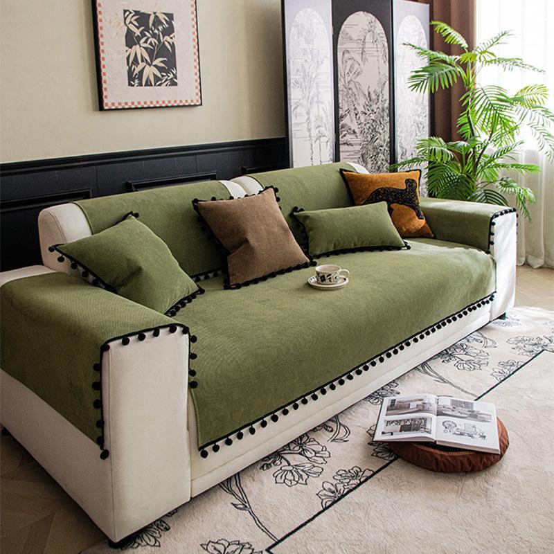 Medieval Sofa Cushion Chenier Fixed Non-Slip And Anti-Cat Scratch Sofa Seat Cushion Universal In All Seasons, Living Room Sofa Cover