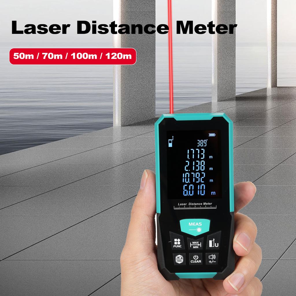 Profesional Laser Distance Meter 70m 229ft Laser Tape Measure Rangefinder with Single Continuous Volumes Area