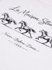 LA MAISON STUDIO Mustang Slim Fit Short Sleeve T-Shirt White/Black (Fcg2Ts770W)