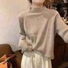 Women's Ribbed Knit Pullover: Autumn/Winter 2026 Half-High Neck Sweater