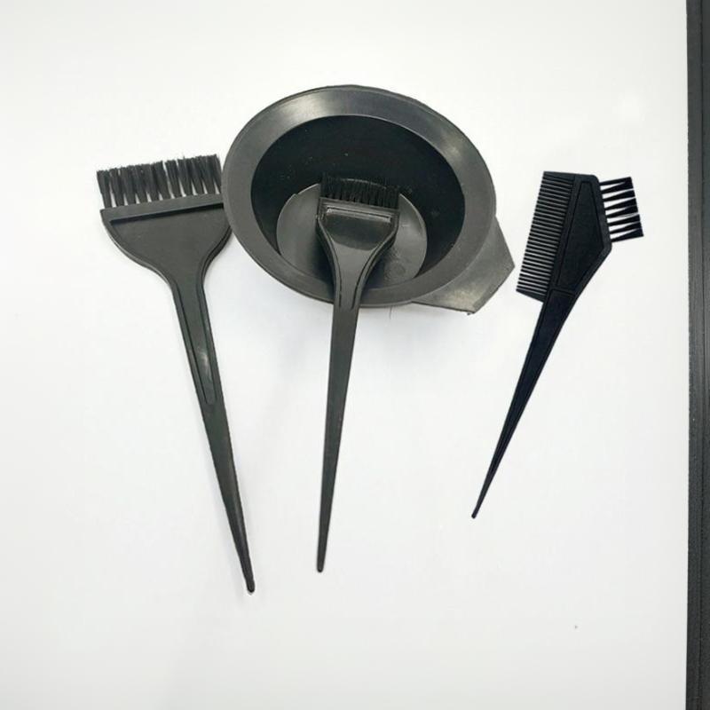 4Pcs/Set Hair Tint Kit Hair Dye Bowl Mixing Brush For Hair Coloring Bleaching Diy Salon Home Hair Tools