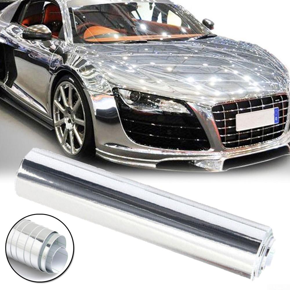 20*152cm Auto Aufkleber Quick release Zubehör Leicht cut Chrom Spiegel