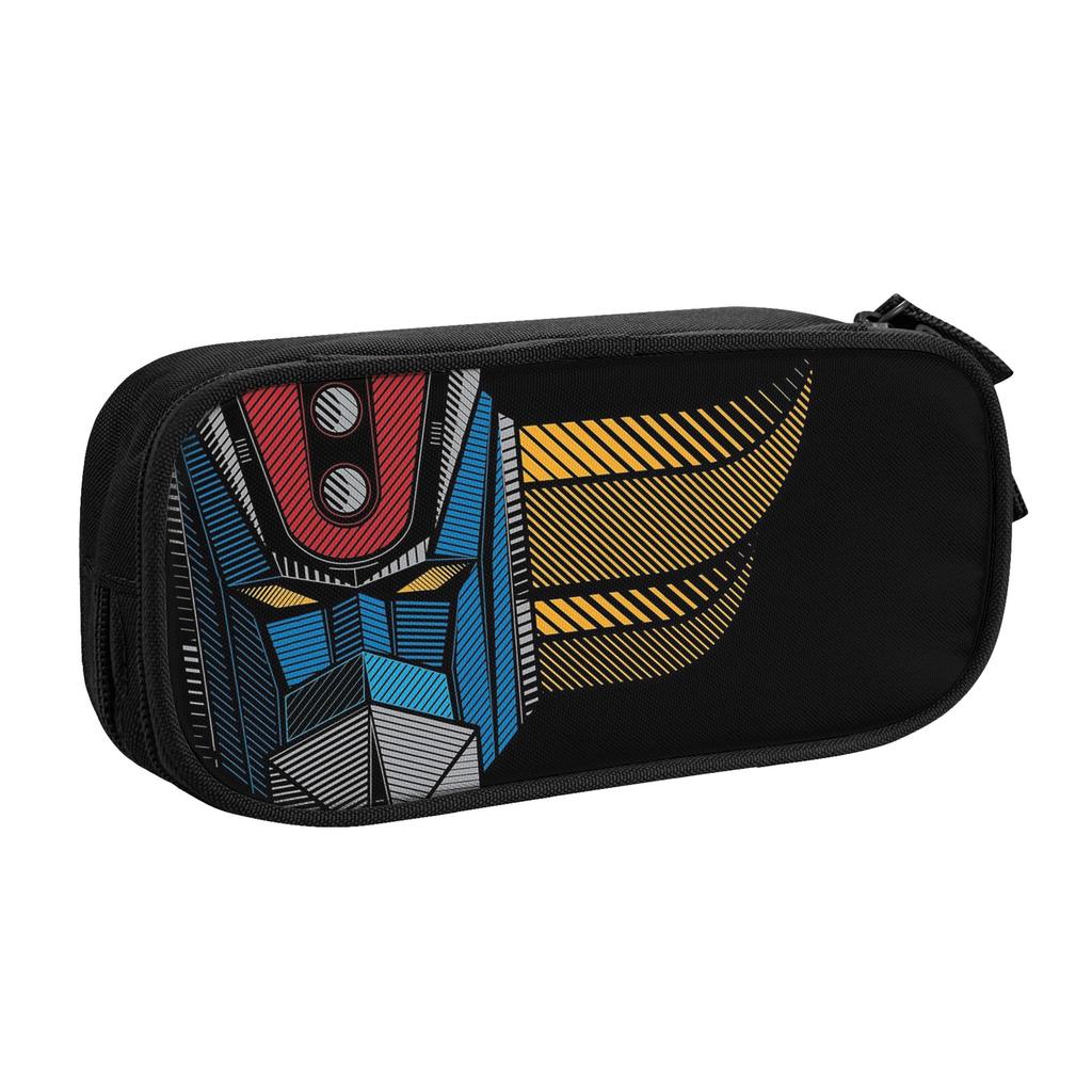 Grendizers Pencil Case Funny Cool Japanese Anime Robot Pen Bag Girls Boys Big Capacity Office Cosmetic Pencilcases