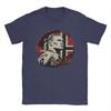Haaland Viking Warrior Football TShirt Unisex Cotton Tops Shirts Vintage Norway Round Neck Short Sleeve