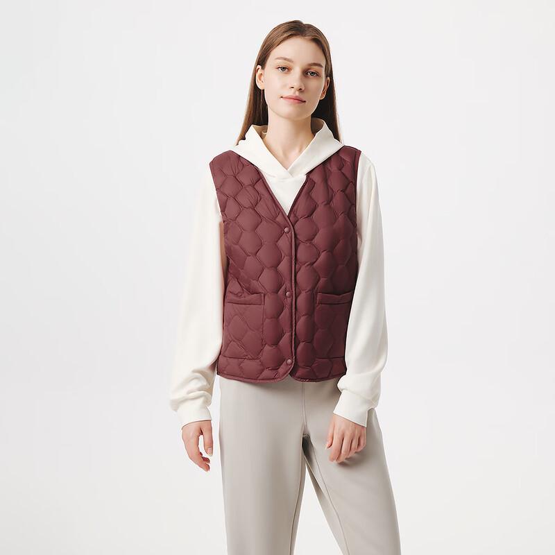 Tanboer Women's Solid Color Lightweight Down Vest TB5330112Z