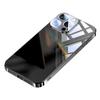Applicable to Apple 17 mobile phone case iPhone16promax electroplated glass cosmetic mirror hard case 15 with lens film