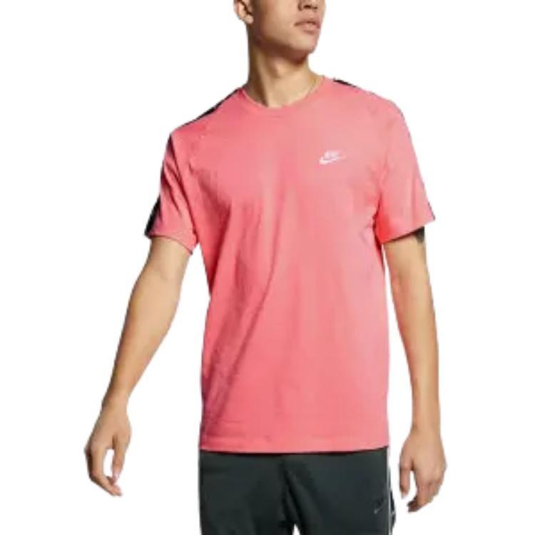 Nike T Shirts Men's Crew Neck Moderate Straight Fit BQ0025-668