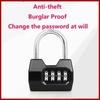 Weatherproof Protection Combination Padlock 4 Dial Digit Digit Combination Lock  Fences Cabinet
