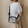 Clear Transparent Jelly Crossbody Bag Storage Bag Transparent Handbag PVC Shoulder Bag  Outdoor