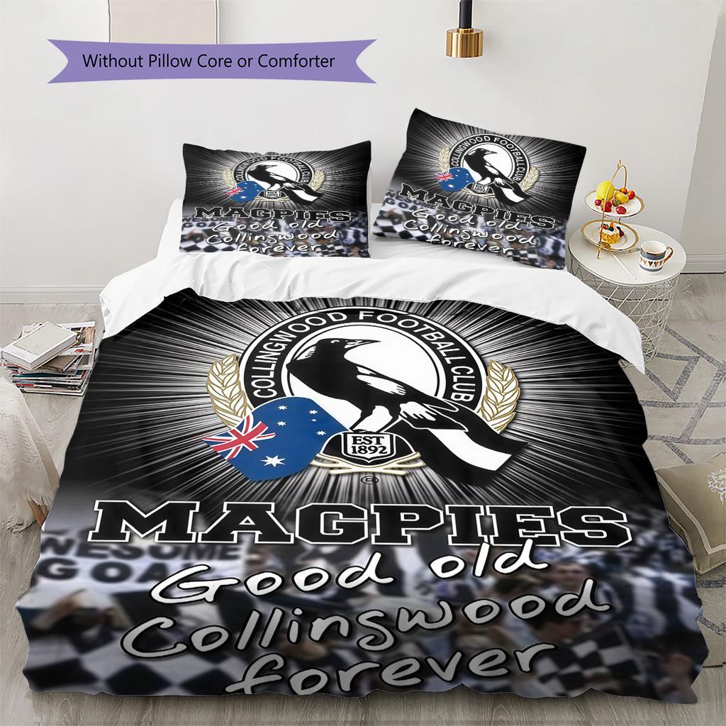 Magpies Roar Bedding Quilt Set Quilt Cover Pillowcase Home Decoration Birthday Gift (1 * duvet cover + 2 * pillowcase, without core)
