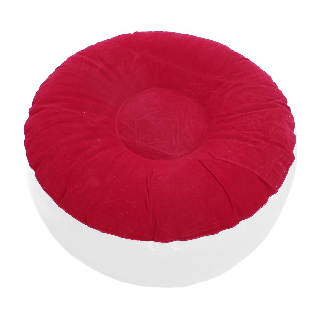 Inflatable Flocking Stool Multipurpose Lightweight Portable Ergonomic Design Round Portable