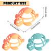 Color Kids 1PCS Turtle Silicone Teether Baby Chewing Toy Infant Teething Relief BPA Free Safe Nursing Sensory Toy 0-12 Months