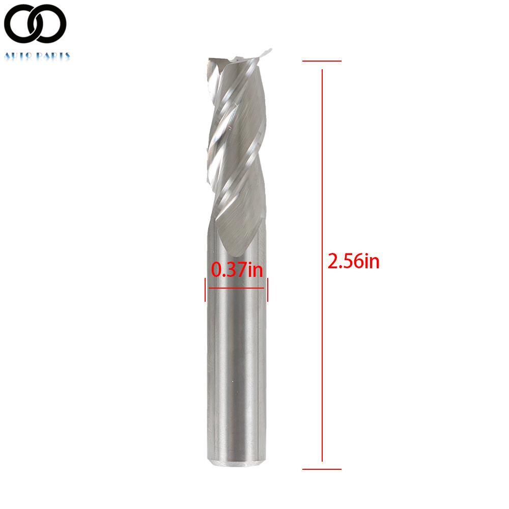 3Pcs 3/8" 3 Flute End Mill Regular Length Carbide High Velocity Milling