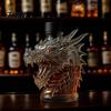 Caraffa da Whiskey in Vetro Resistente 300ml Forma Testa di Lupo Tappo ad Alta Tenuta Stagna Vetro Borosilicato Vino Sigillo a Tenuta Stagna Contenitore per Liquori