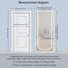 Mesh Screen Door For Indoor Cat Resistant Mesh Door With Zipper Scratch Resistant Screen Gate Keep Pets In Homes Patio Bedroom