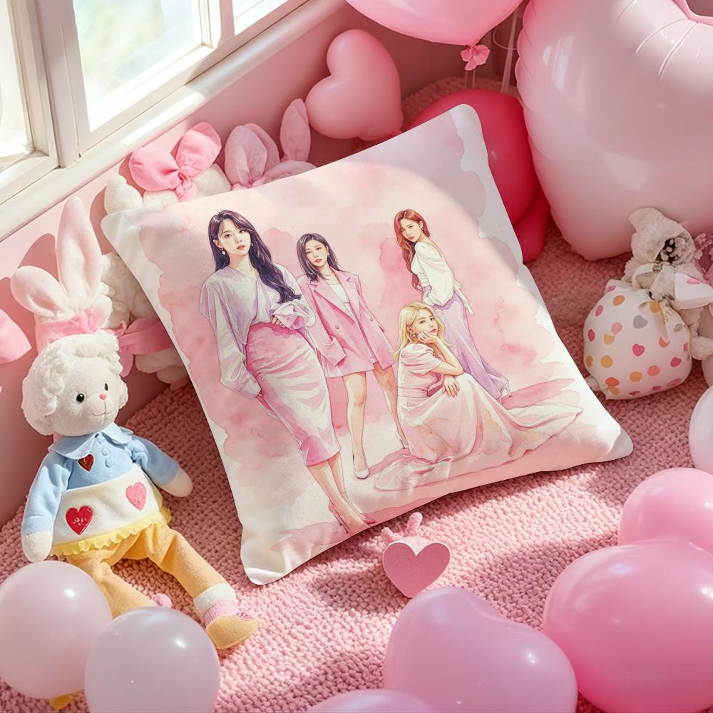 Kpop MMMMAMAMOOSS Cushion Cover Pattern Printed Pillowcase for Living Room Sofa Cushion Cover  Bedroom Decor