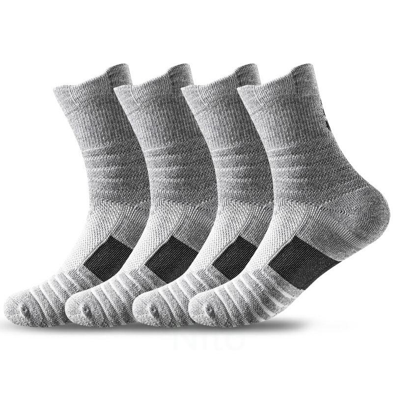 

Высокие носки для мужчин, баскетбольные спортивные носки, дышащие, для бега, велоспорта, футбола, пешего туризма, черные спортивные хлопковые носки для мужчин, зимние теплые носки EU 38-43