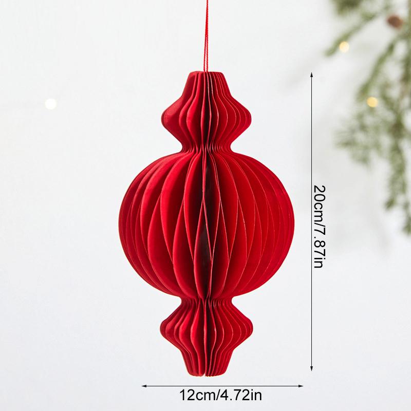 1PC Unfolding Hung Modern Aesthetics Spring Festival Origami Lantern Balcony Eastern Tradition Decorative Magnetic Living Room