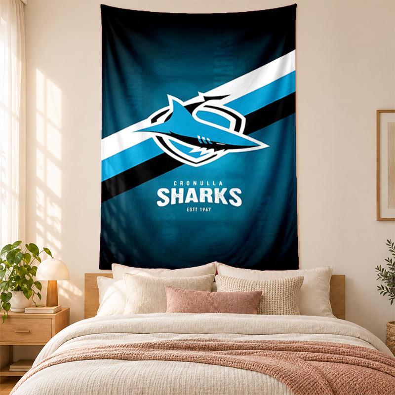 Cronulla Sharks Tapestry highquality for decorating living room bedroom dorm walls ideal as bedroom wallart orholiday gift