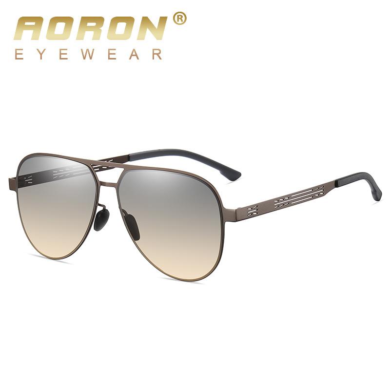 aoron More Than 100 Colors Polarized Sunglasses for Men Women Fashion Design Metal Frame Outdoor UV400 Anti Glare Driving Glasses