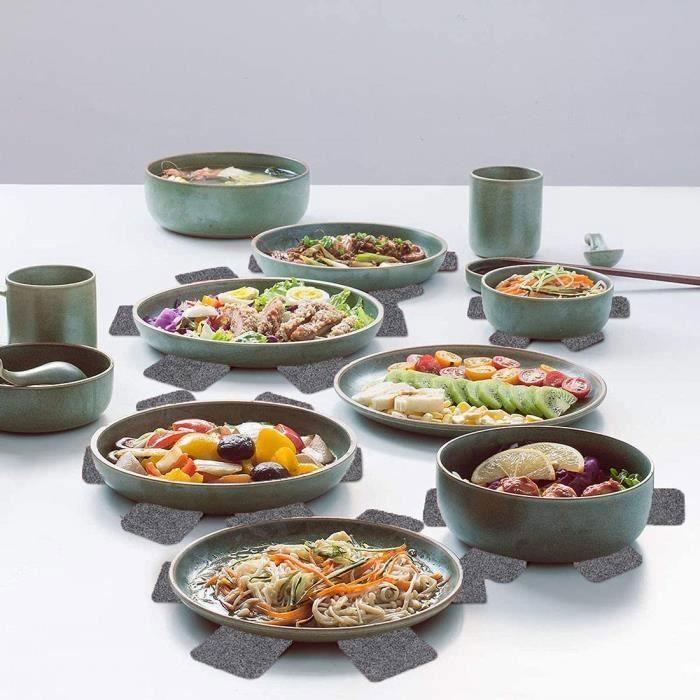 Protections pour poêles - Protège-poêles en Feutre - 12pcs - 3 tailles - Antidérapant - Écologique Multicolore SEPARATEUR