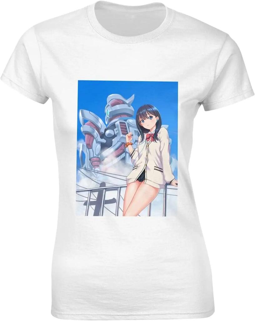 Cotton Short Sleeve TShirt for Unisex and Women Jem and Hologram Our Songs are Better Crew Neck TShirt