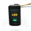 Orange LED Light Power On Off Front Rear Fog Lamp Wing Rearview Mirror Switch Button With Cable for Isuzu KV100 700P Accessories