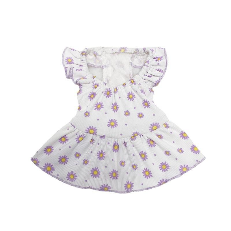 New Pet Clothes Skirt Dog Clothing Pet Supplies Small Daisy Flowers Puppy Clothes Wholesale
