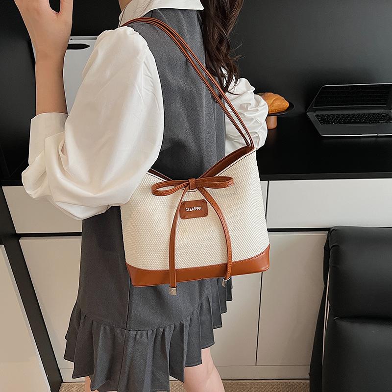 Bow Armpit Bag New Fashion Shoulder Bag Commuter Large Capacity Tote Bag Handbag