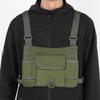 Chest Bag Waist Pack Men's Chest Pack Hip Hop Streetwear Tactical Vest Bag For Men Durable Canvas Man Shoulder Bag For Men Bolsa