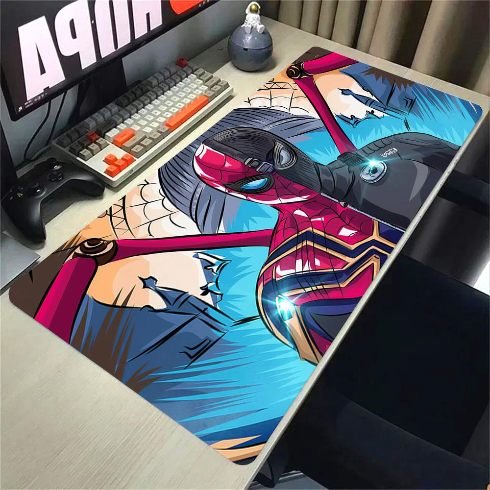 Marvel Spider Man Mauspade XXL Anime HD Gummi Tastatur Mauspade Geeignet für Schreibtisch Laptops Gaming Zubehör Rutschfest