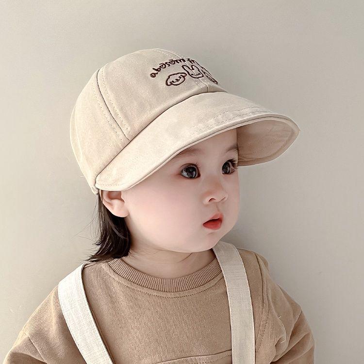 Kids' Spring & Autumn Brimmed Bucket Baseball Cap - UV Sun Protection for Baby Boys & Girls