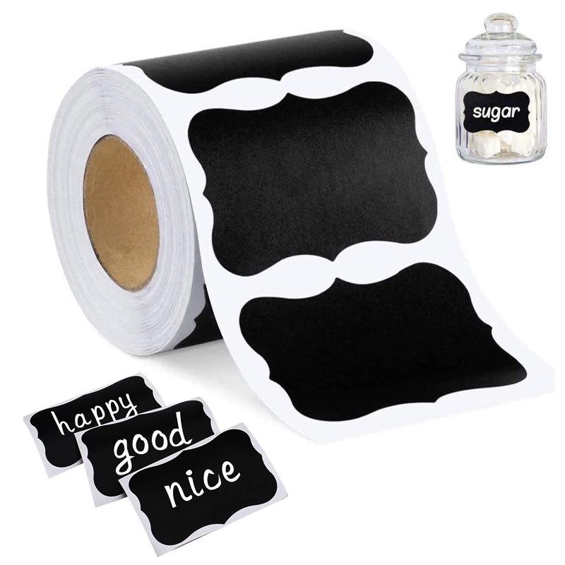 Spot 300 Sheets/Roll Waterproof PVC Blackboard Label Stickers - Irregular Shape Marking Stickers