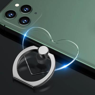 360° Degree Rotation Finger Ring Transparent Cell Phone Ring Holder Stand Clear Finger Grip Kickstand Compatible IPhones Case 5