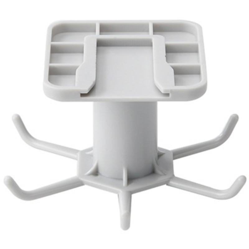 Adhesive Under Cabinet Cookware Holder 360° Rotation 6 Hooks Strong Self Adhesive No Punch for Home Kitchen Organization