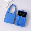 Portable Jewelry Packaging Box Earrings Necklace Ring Pendant Storage Organizer Case Wedding Gift Box Paper Drawer Jewelry Box