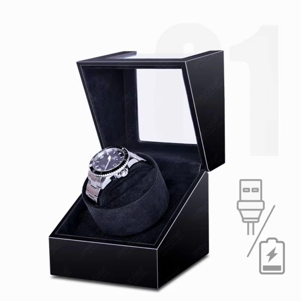 Ultra Quiet Single Watch Winder Storage Mechanical Watch Winder Watch Rotator Travel Use