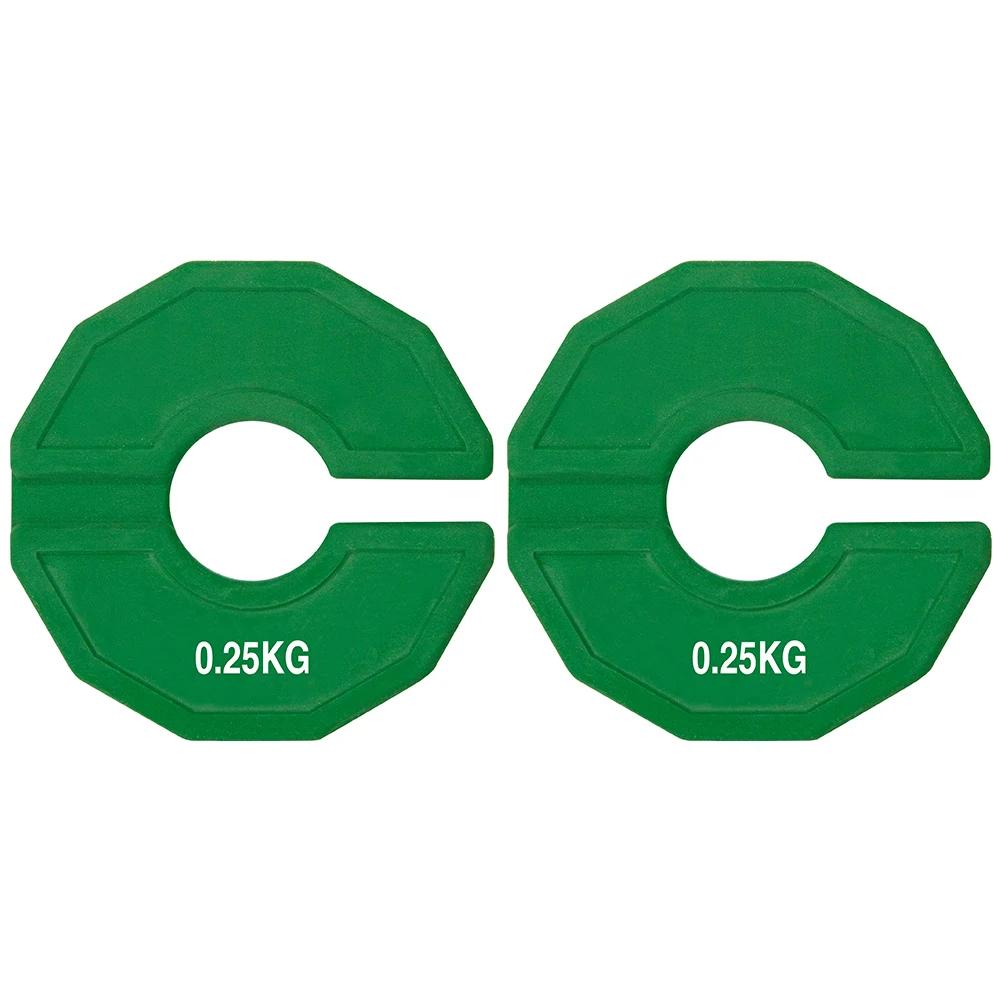 2pcs Bumper Plates Non-Slip Gym Micro Plates 0.25/0.5KG Dumbbell Fractional Weight Plates Add-on Change Weight Plate