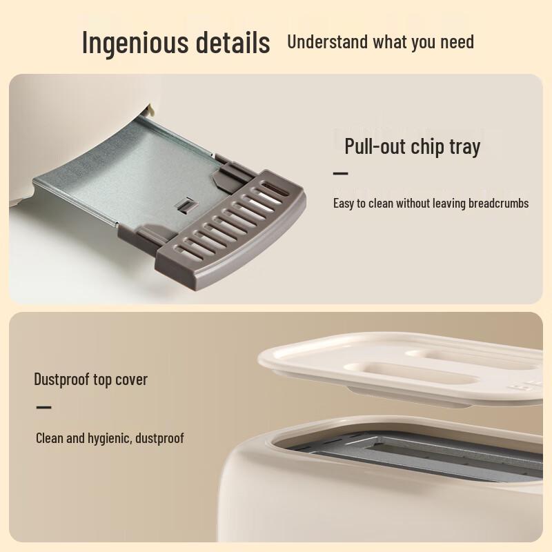 BEAR Automatic 2-Slice Toaster & Breakfast Machine