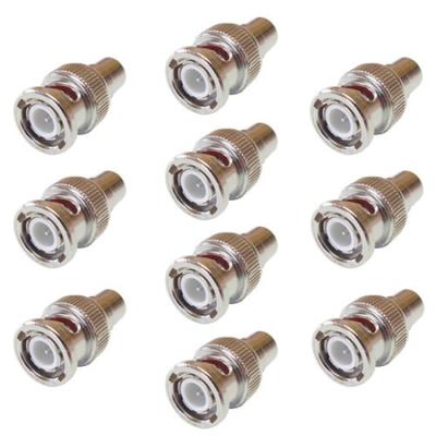 RCA To BNC Plug Conversion Plugs Converters! 10-Pack / AD411-10P