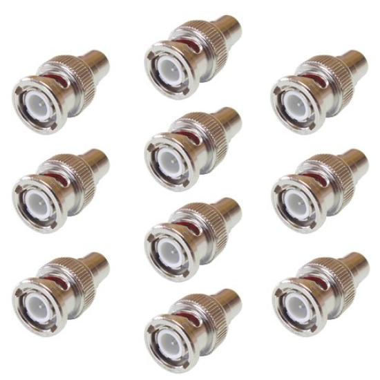 

RCA to BNC Plug Conversion Plugs F-Factory Converters! 10-Pack / AD411-10P