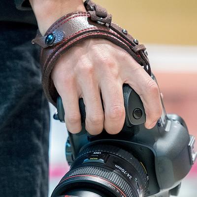 Kožený řemínek na zápěstí pro fotoaparát Přenosný řemínek na ruku pro DSLR fotoaparát pro Canon Nikon Sony Fujifilm SLR DSLR Fotografické příslušenství
