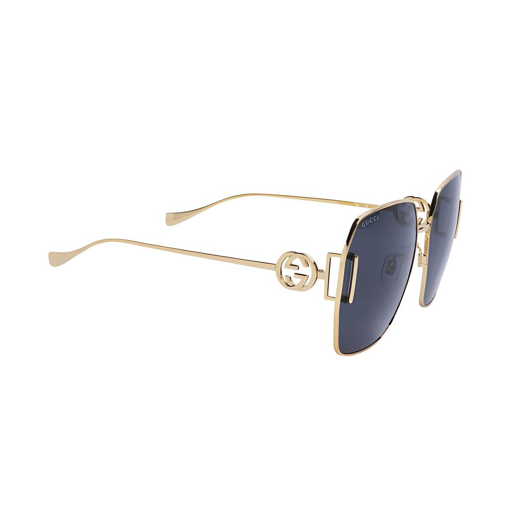 Gucci Hollow Double G Interlocking Design Fashion Versatile Irregular Shape Sunglasses Women sunglasses GG1207SA-002