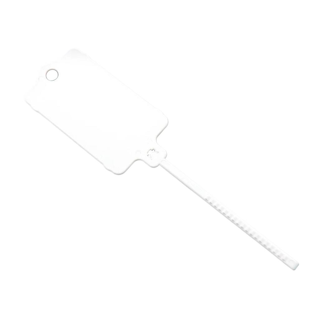 100 sztuk/partia Etykiety na klucze Trwałe i niezawodne wielokrotnego użytku plastikowe paski do różnych zastosowań Regulowane czerwone