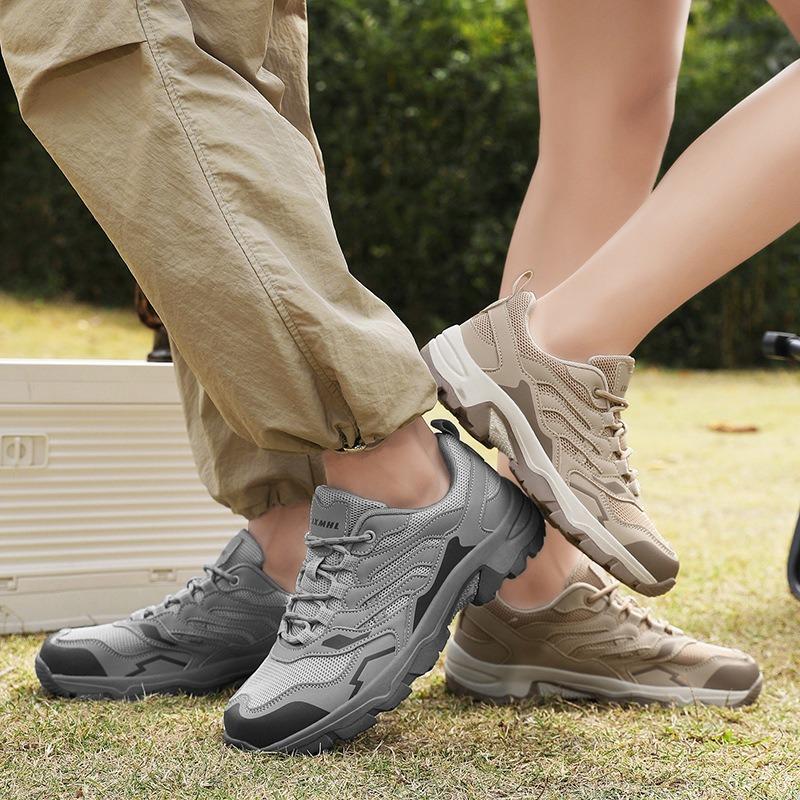 Outdoor Hiking Shoes Men's New Wide Last Wide Head Couple Breathable Non-slip Wear-resistant Casual Camping Hiking Shoes Women
