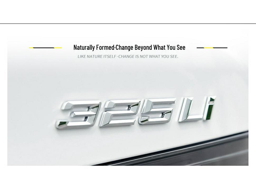 ABS Electroplated Badge for 1, 3, 5, and 7 Series Trunk - 520 English Letter Displacement Emblem