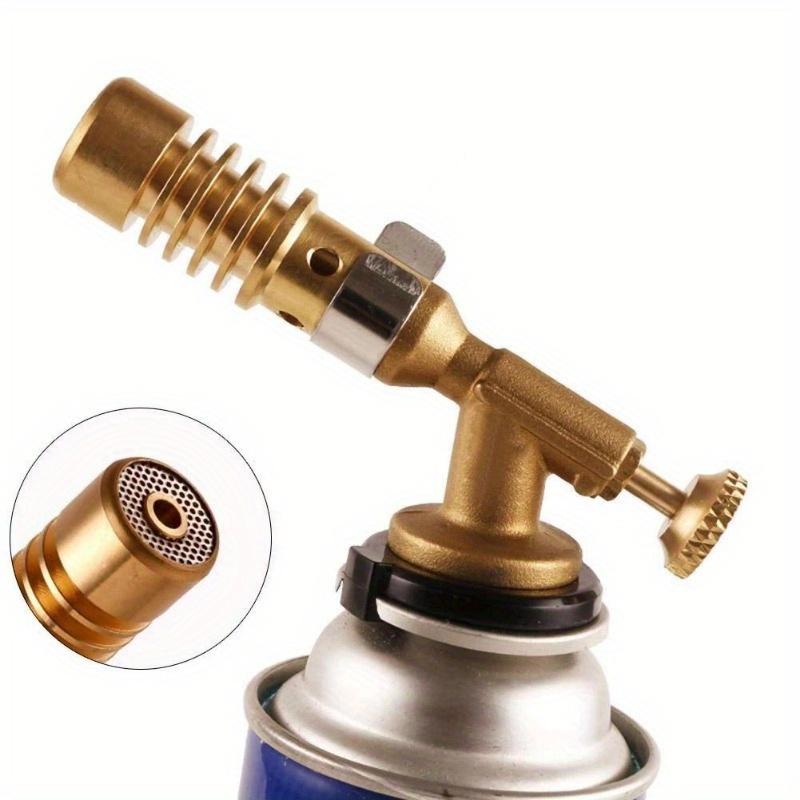 1pcs New Portable Gas Torch Flame Gun Blowtorch Copper Flame Butane Gas-Burner Lighter Heating Welding for Outdoor Camping BBQ Spray Gun