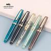 Jinhao 82 Fountain Pen Gold Trim Acrylic Barrel Fine Nib for Writing Calligraphy Signature School Office Supplies Stationery